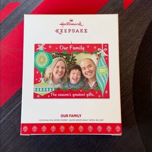Hallmark Keepsake Ornament 2017 Our Family NIB